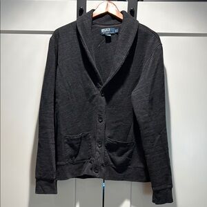 Ralph Lauren Black Shawl Collar Cardigan